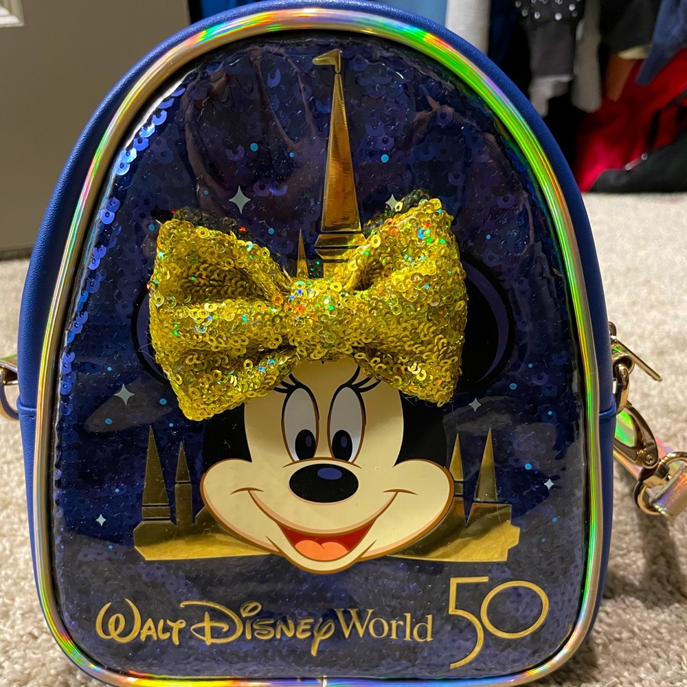 Disney Minnie 50th anniversary extra small loungefly bag